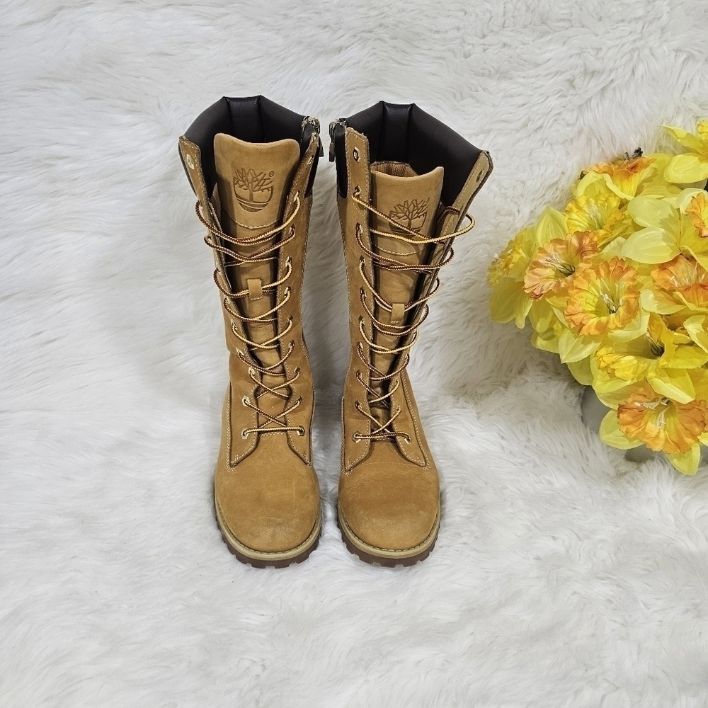 Timberland women/girls sz.5 Tall Boot tan/brown - Picture 3 of 10